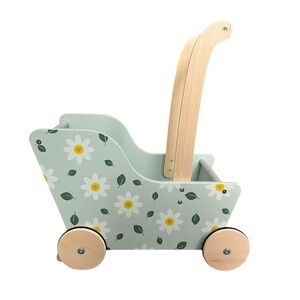 Moover Floral Toy Pram with Wooden features